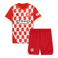 Camiseta Girona Primera Equipación Replica 2024-25 para niños mangas cortas (+ Pantalones cortos)